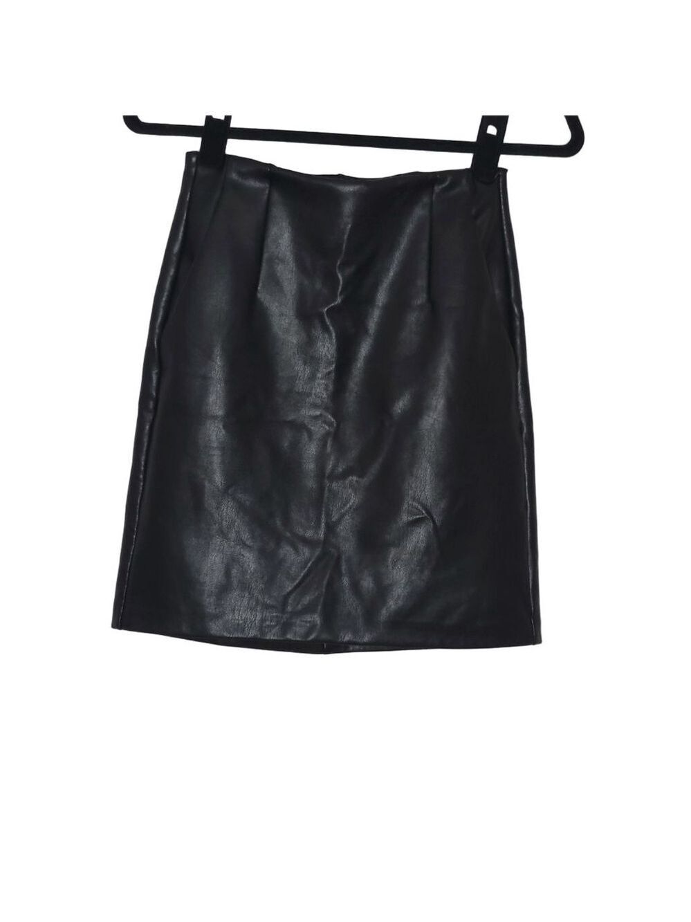 Dynamite Black Faux Leather Mini Skirt XS